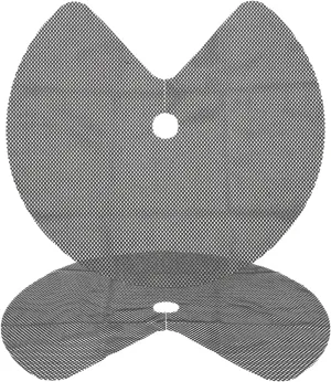 HEMOTON 2 Pcs Lazy Susan Shelf Liner 25.94 Inch Non Adhesive Circle Kitchen Liners for Drawer Refrigerator Pantry Sink,Black