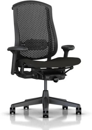 Herman Miller Celle Chair - Adjustable Lumbar Support, Seat Height, Depth, Adaptive Armrest, Tilt Tension - Repackaged Ergonomic Office Chair, Comfortable Desk Seating
