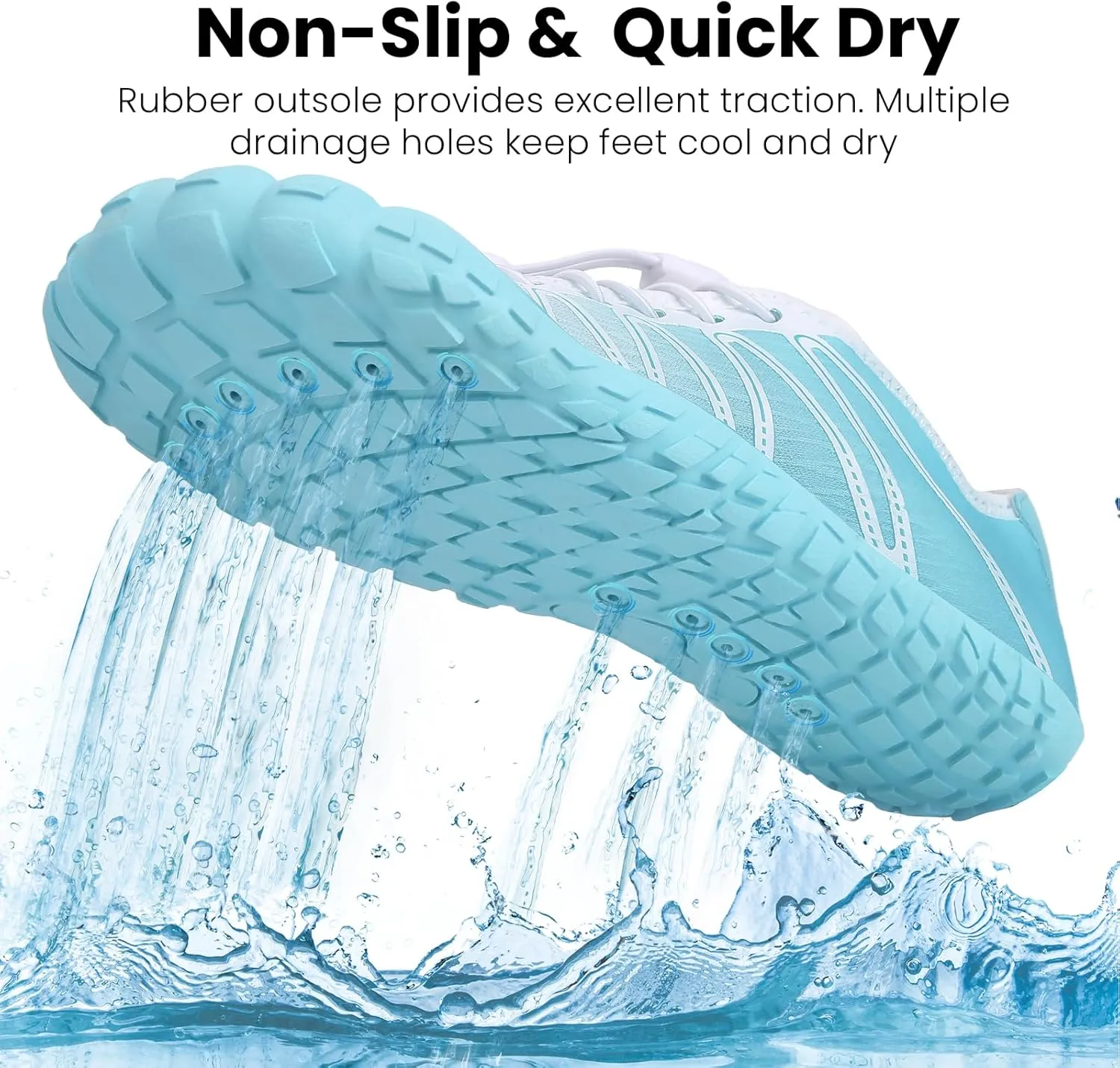 Hike Barefoot Water Shoes Women Men, Pro Grounded Footwear Womens Mens Breathable Wide Toe Box Grounding Unisex for Outdoor Beach Swim Pool Hiking Kayaking Surfing