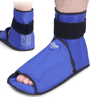 Hilph Large Foot Ice Pack Wrap for Swelling & Plantar Fasciitis, Reusable Full Coverage Ankle Heels Ice Cold Pack for Feet Injuries, Foot Pain Relief, Achilles Tendonitis, Sprained Ankle (1 Pack)