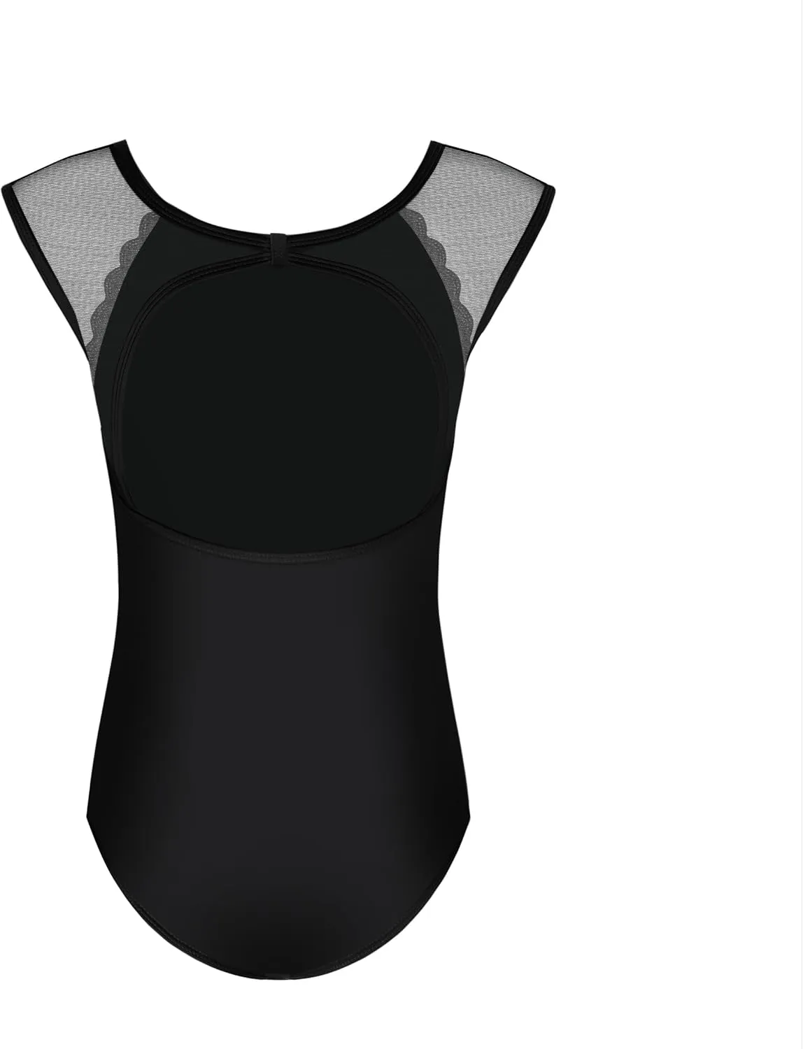 HIPPOSEUS Ballet Leotards for Girls Toddler Mesh Cap Sleeve Dance Leotard Gymnastics Outfits with Hollow Back,XM02