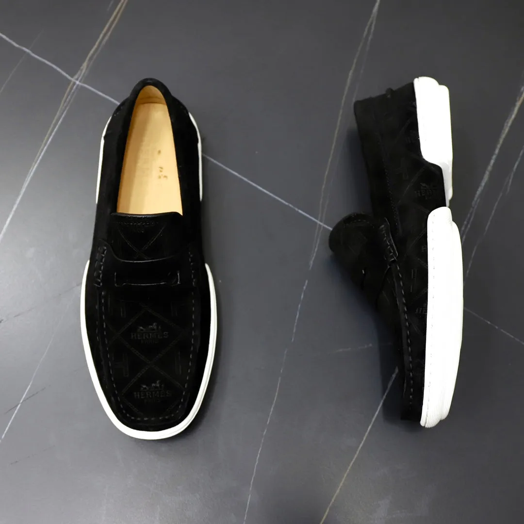 HM GUILLAUME LOAFER BLACK SUEDE