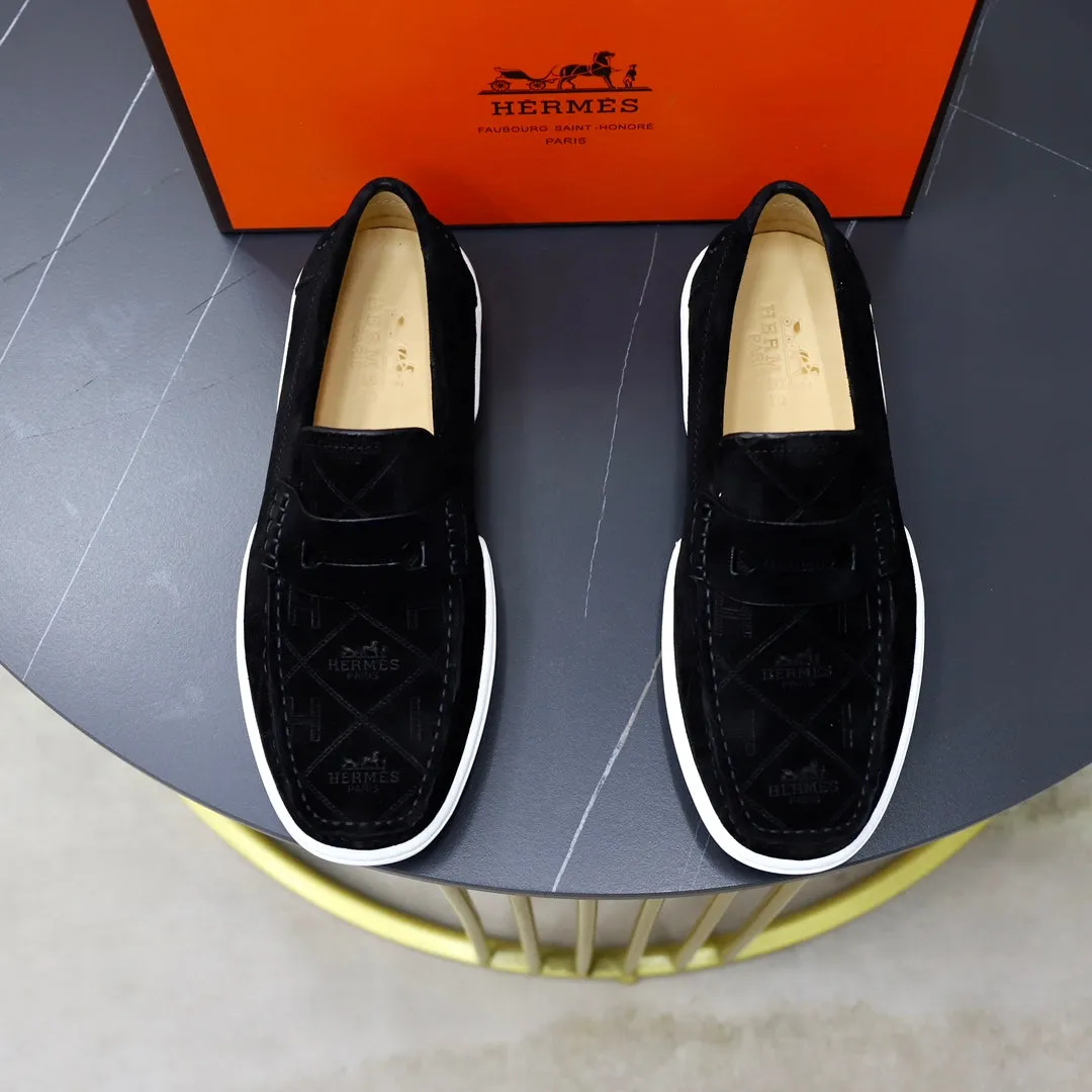 HM GUILLAUME LOAFER BLACK SUEDE