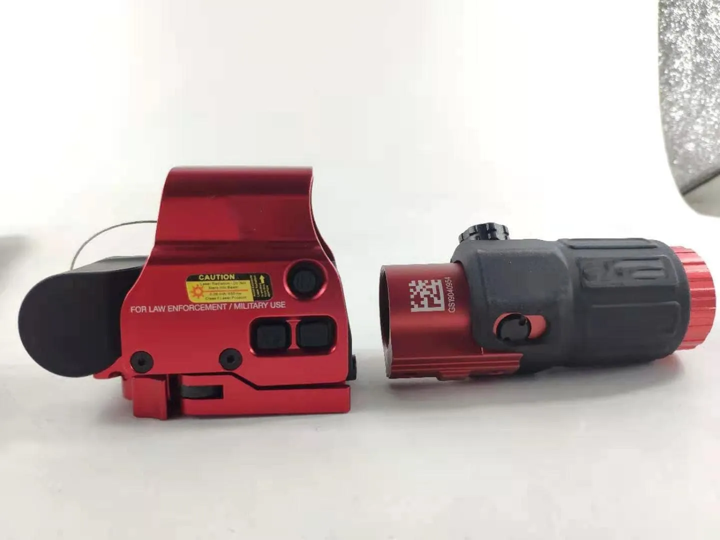 Holographic Sights   3X Magnifier Combo Airsoft Green&Red dot Sight with 20mm Switch to Side Quick Detachable QD Mount