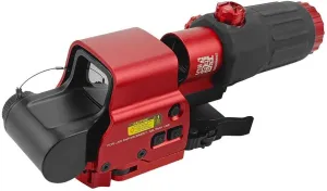 Holographic Sights   3X Magnifier Combo Airsoft Green&Red dot Sight with 20mm Switch to Side Quick Detachable QD Mount