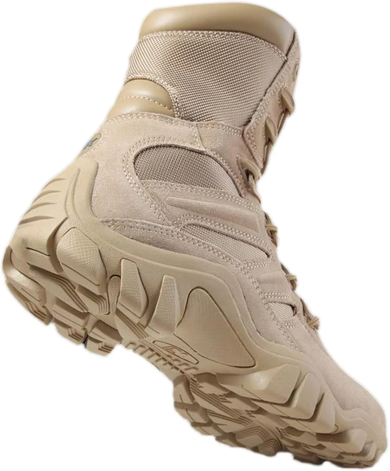 hongrenamz Mens Walking Boots High Top Waterproof Walking Outdoor Camping Shoes Travel Trekking Trails Sand-EU42/US8.5