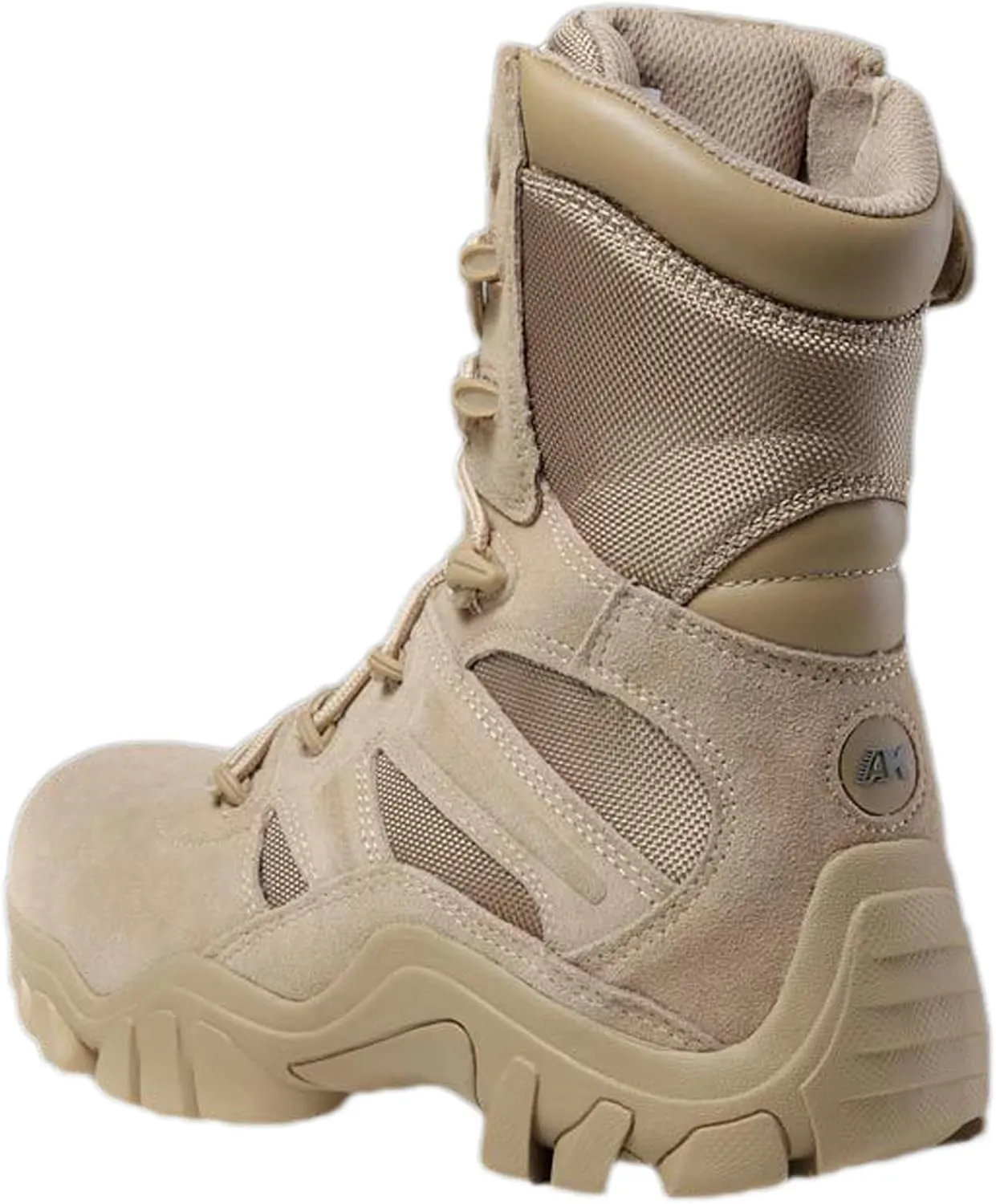 hongrenamz Mens Walking Boots High Top Waterproof Walking Outdoor Camping Shoes Travel Trekking Trails Sand-EU42/US8.5
