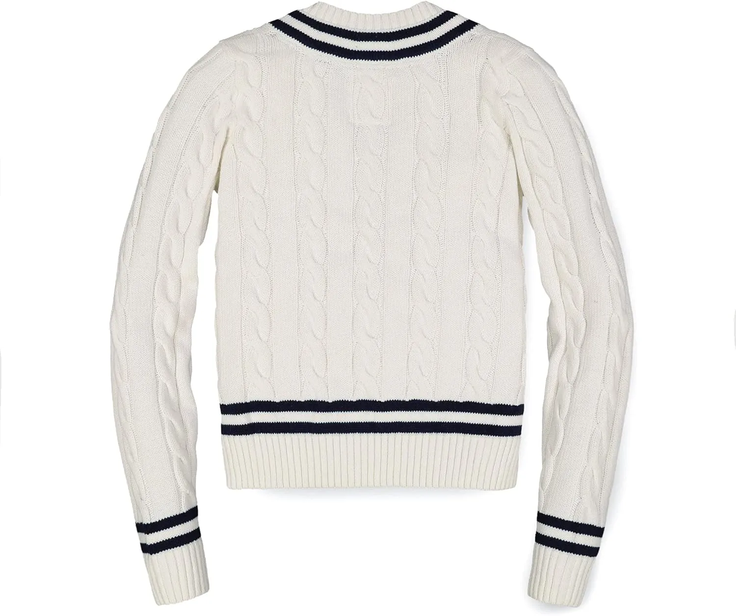 Hope & Henry Women's Long Sleeve Fine Gauge V-Neck Sweater