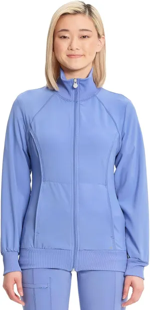Infinity by Cherokee Zip Front Scrub Jackets for Women, 4-Way Stretch Fabric, 2391A