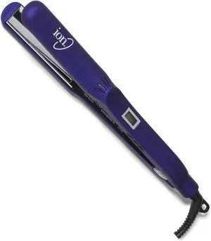 ion Titanium Gator Digital Flat Iron, 1 inch, Straighten, Curl, or Flip Hair, Heats up to 450°F, Digital Display, Dual Voltage