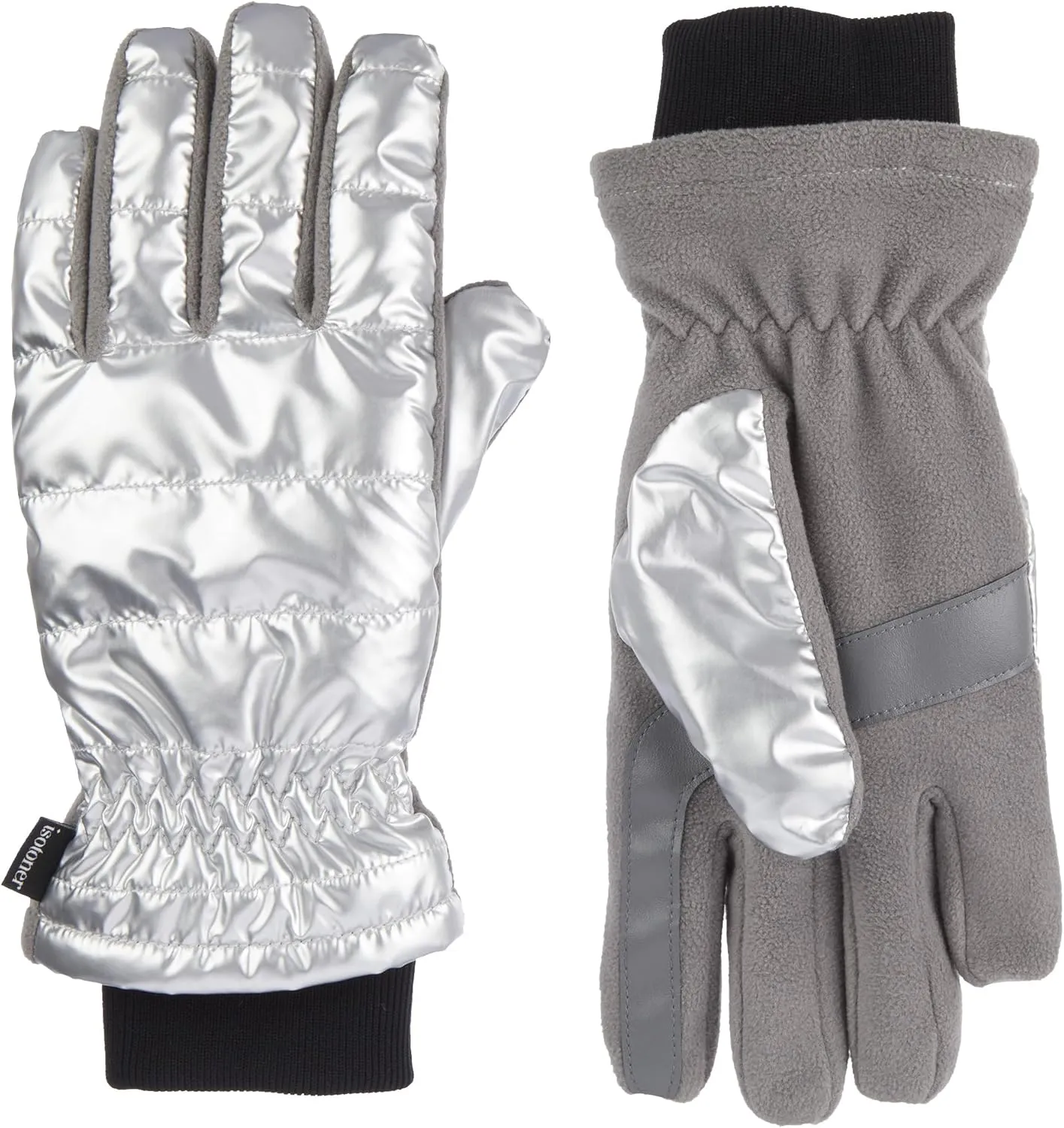 isotoner womens Iridescent Sleekheat Glove Or Flip Top Mitten