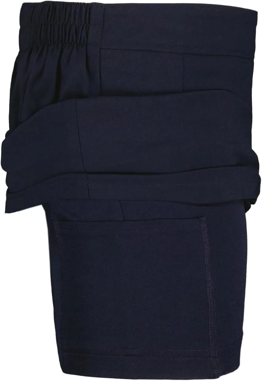 IZOD Girls' Juniors Uniform Pleated Pull-on Scooter Skirt with Undershorts, Performance Material, Cell Phone Pocket