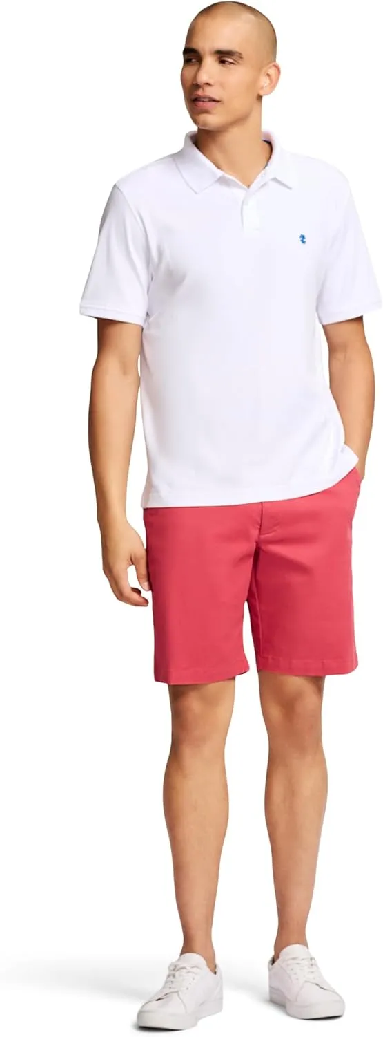 IZOD Men's Short Sleeve Interlock Polo Shirt