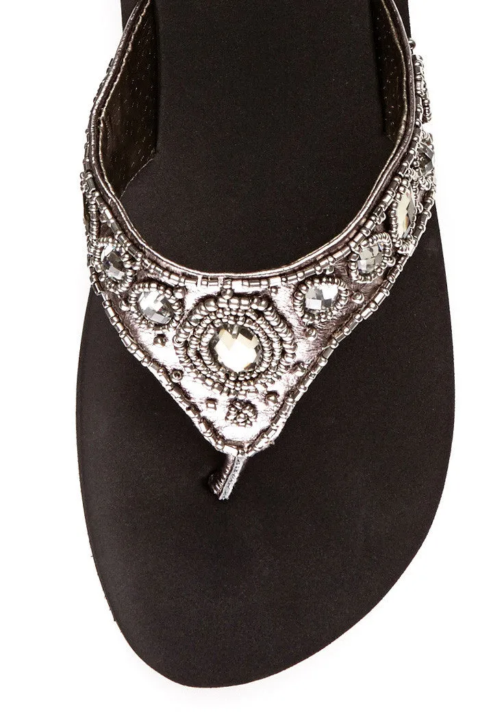 Janhavi Flip-Flop in Pewter