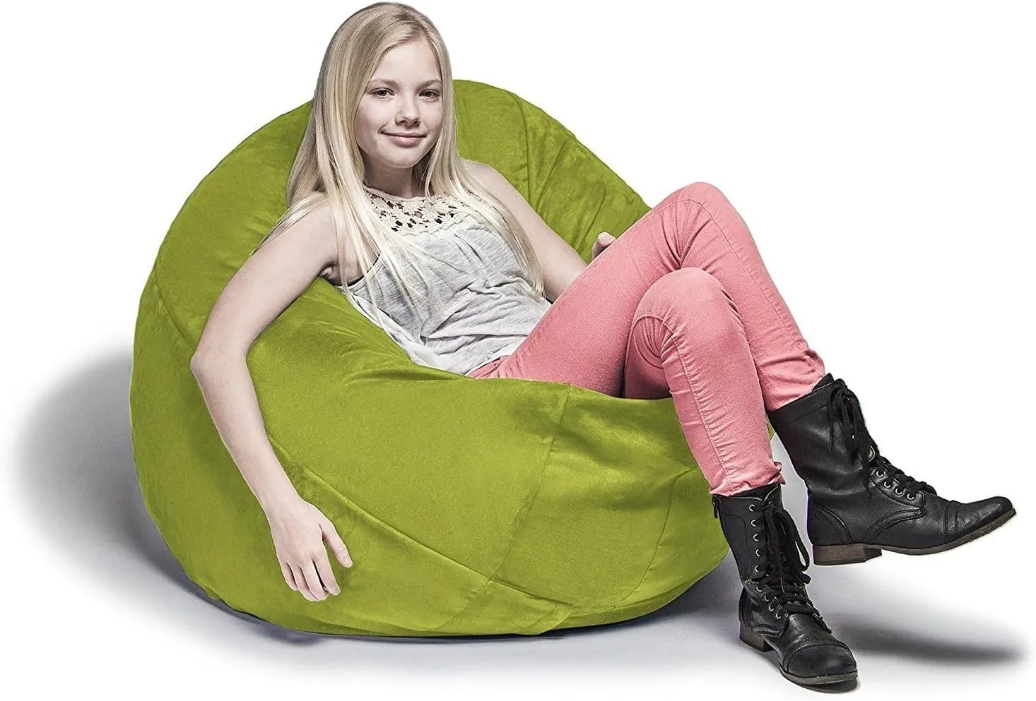 Jaxx 4 ft Cocoon Bean Bag Chair, Lime