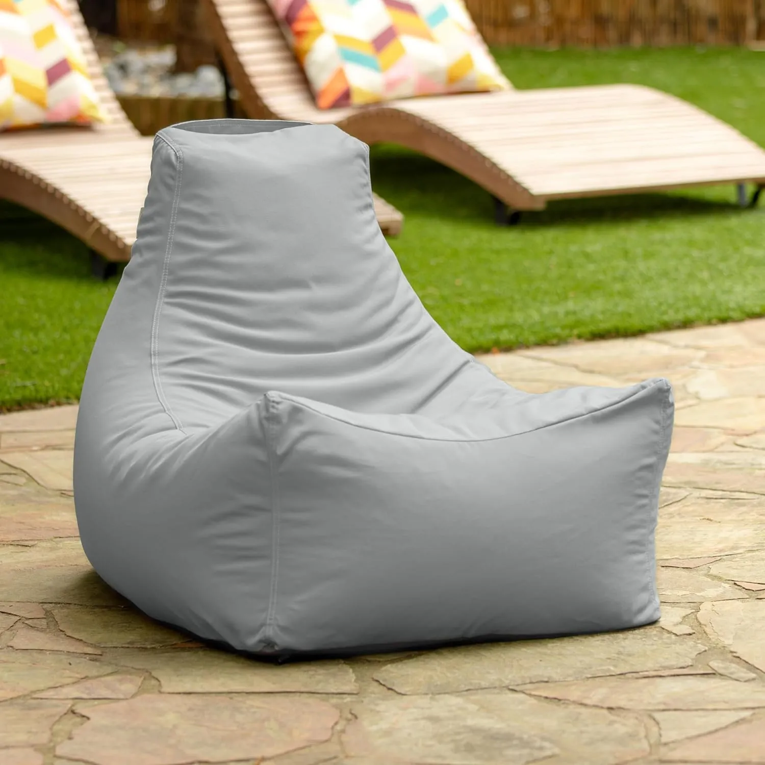 Jaxx Juniper Outdoor Bean Bag, Granite Sunbrella
