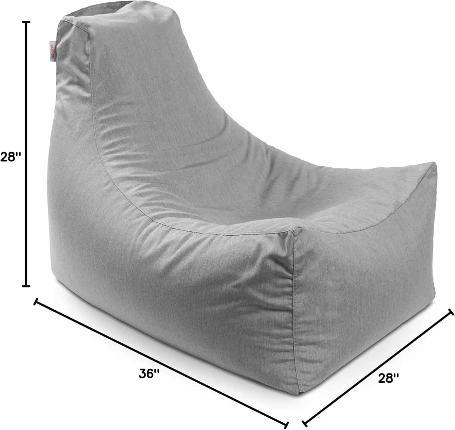Jaxx Juniper Outdoor Bean Bag, Granite Sunbrella