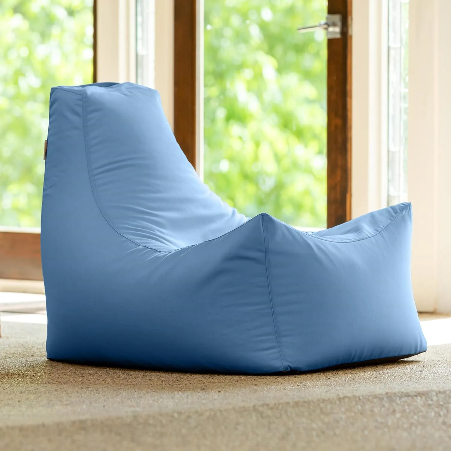 Jaxx Juniper Outdoor Bean Bag Patio Chair & Poolside Lounge, Ocean Blue