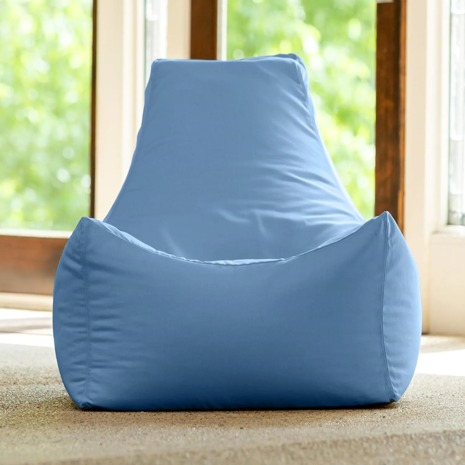 Jaxx Juniper Outdoor Bean Bag Patio Chair & Poolside Lounge, Ocean Blue