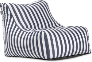 Jaxx Ponce Outdoor bean bag chair, Navy Stripes