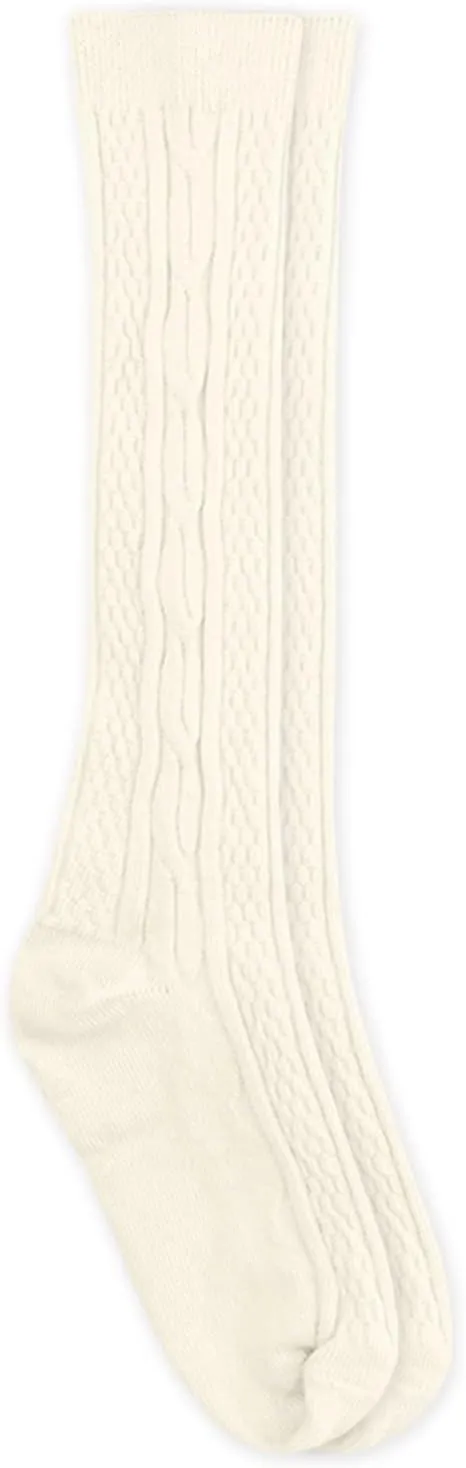 Jefferies Socks Baby Girls' Classic Cable Knee High Socks 3 Pair Pack
