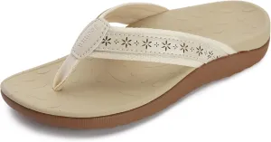 Joomra Women's Flip Flops Arch Support Orthotic Toe Post Thong Sandals