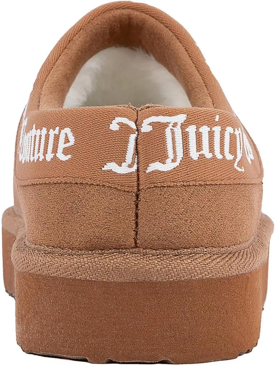 Juicy Couture Women's Faux Fur Mule Slippers – Cozy, Lightweight Slip-On for Indoor and Outdoor Comfort