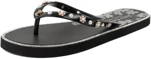 Juicy Couture Women's Flip Flops – Lightweight Beach Sandals, Casual Shower & Pool Slides