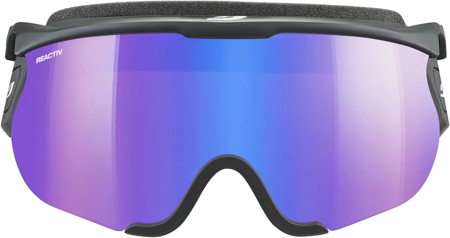 Julbo Sniper Evo L Cross Country Ski Visor for Men & Women I REACTIV Photochromic or Spectron Lens for Wide Faces
