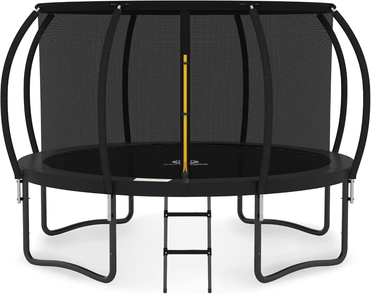 JUMPZYLLA Trampoline Outdoor 8FT 10FT 12FT 14FT 15FT 16FT with Enclosure and Ladder, ASTM Approved Recreational Trampoline for Kids and Adults, Anti-Rust Coated Frame