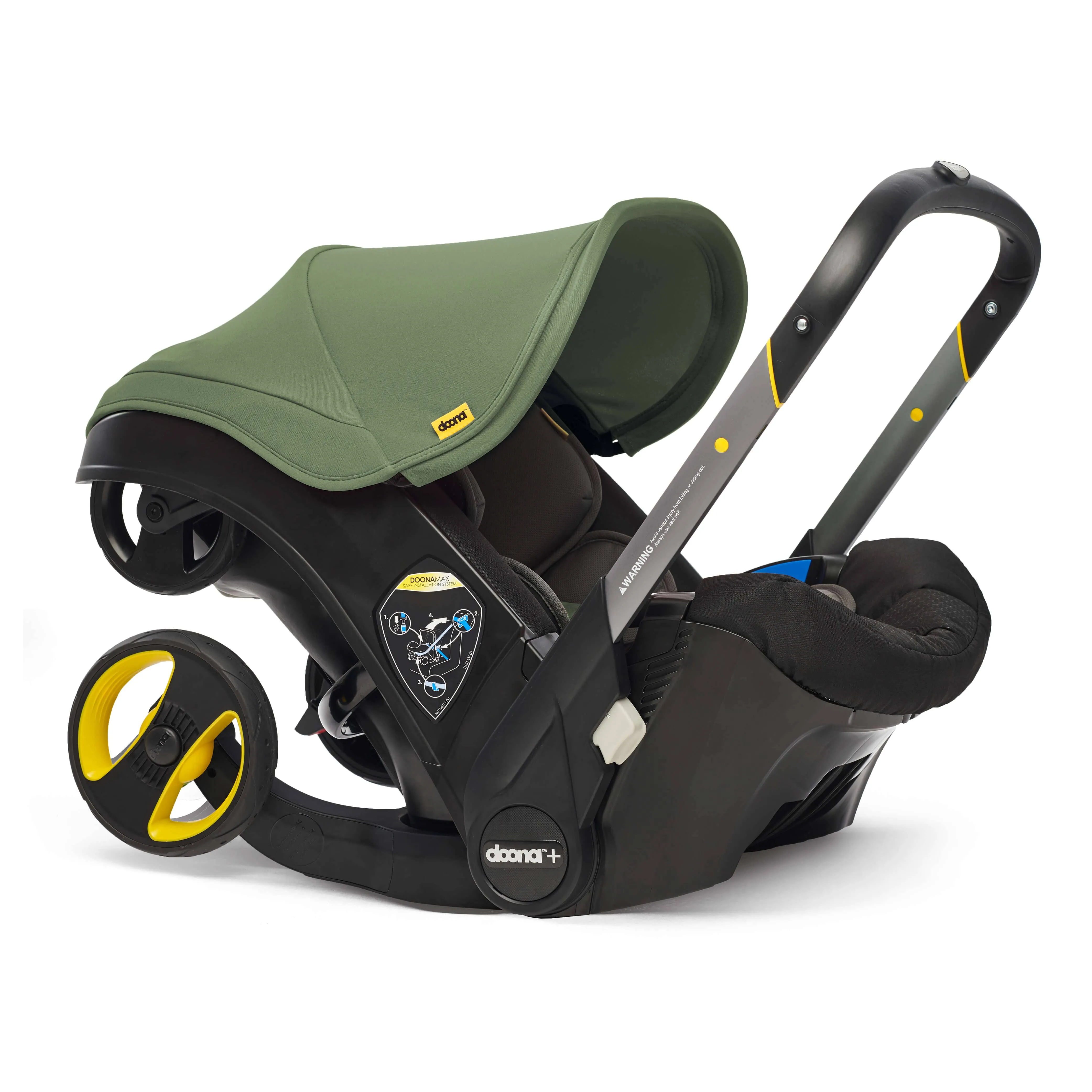 Junior Jones Aylo Dark Slate 6pc Travel System inc Doona Desert Green Car Seat