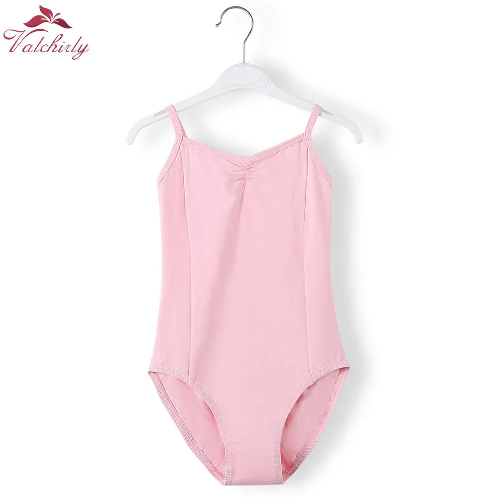 Kids Blue Cotton Ballet Leotard Ballerina Dance Costume Clothing