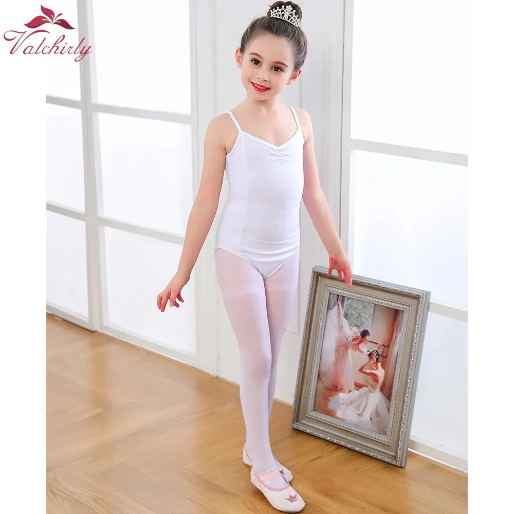 Kids Blue Cotton Ballet Leotard Ballerina Dance Costume Clothing
