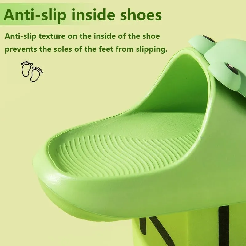 Kids Cloud Slides Sandals for Girls Boys, Toddler Pool Shower Beach Home Slippers, Lightweight Soft Non-Slip Flip Flops Animal Shape Quick Dry