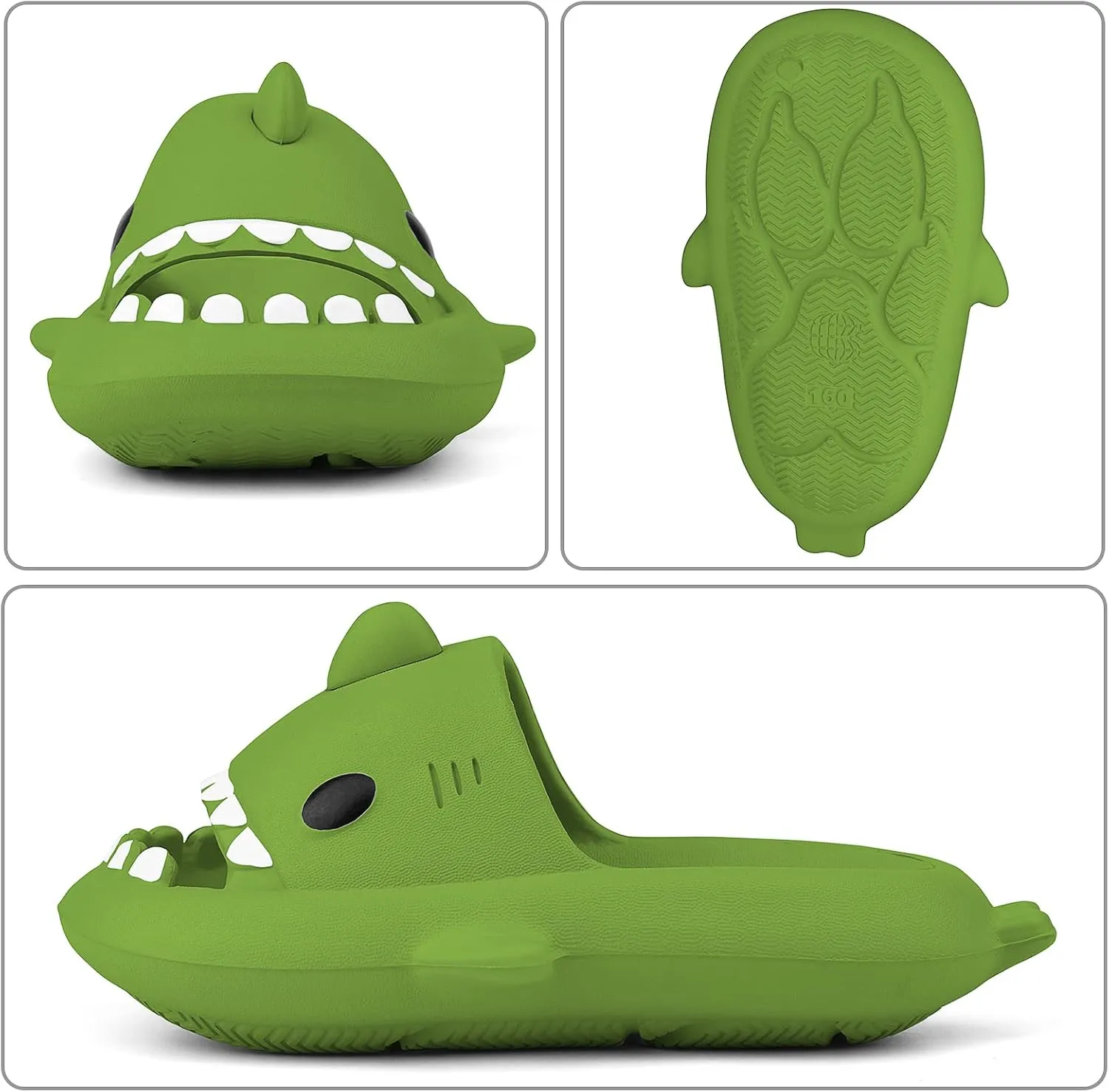 Kids Shark Cloud Slides | Boys Girls Slip On Sandals | Toddler Beach Slippers | Youth Fish Flip Flops Pool Shower Shoes