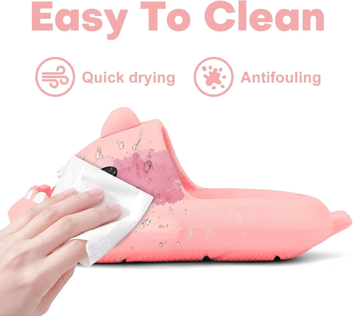 Kids Shark Cloud Slides | Boys Girls Slip On Sandals | Toddler Beach Slippers | Youth Fish Flip Flops Pool Shower Shoes