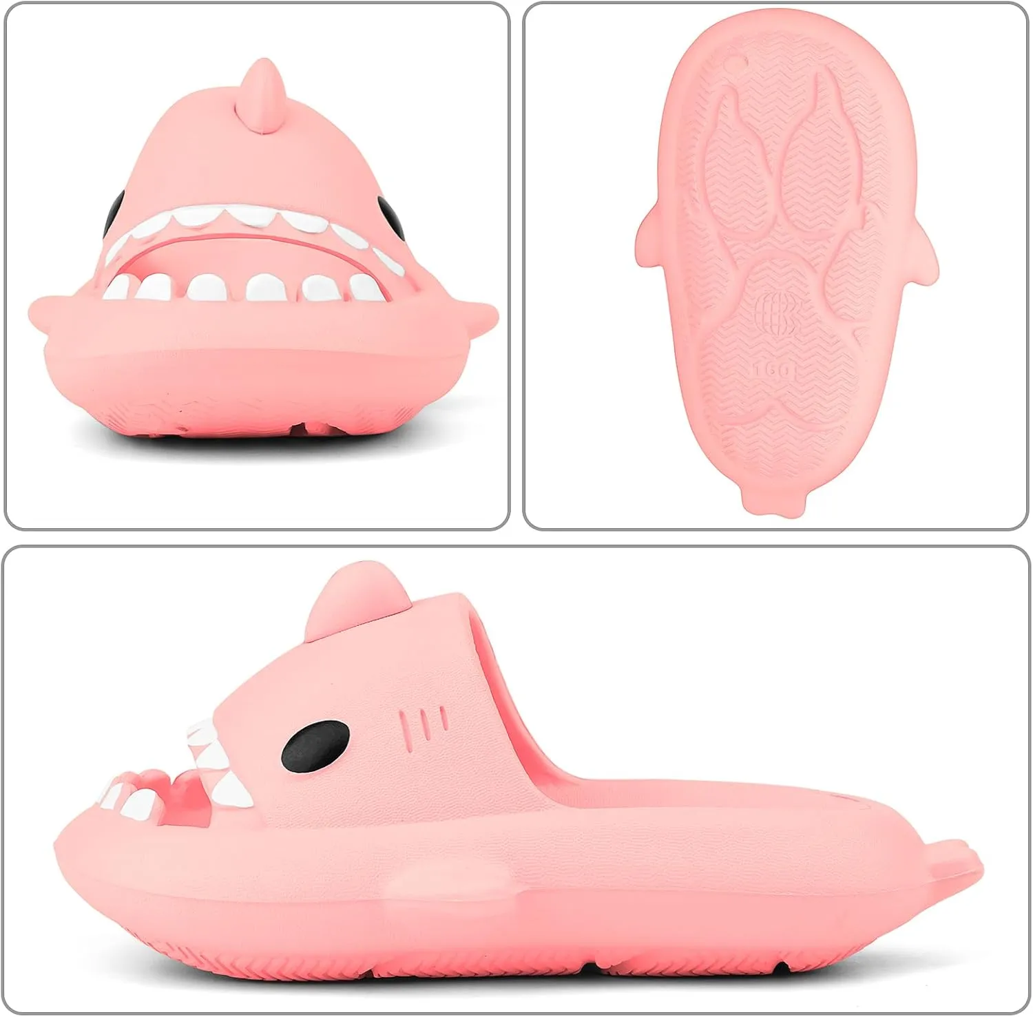 Kids Shark Cloud Slides | Boys Girls Slip On Sandals | Toddler Beach Slippers | Youth Fish Flip Flops Pool Shower Shoes