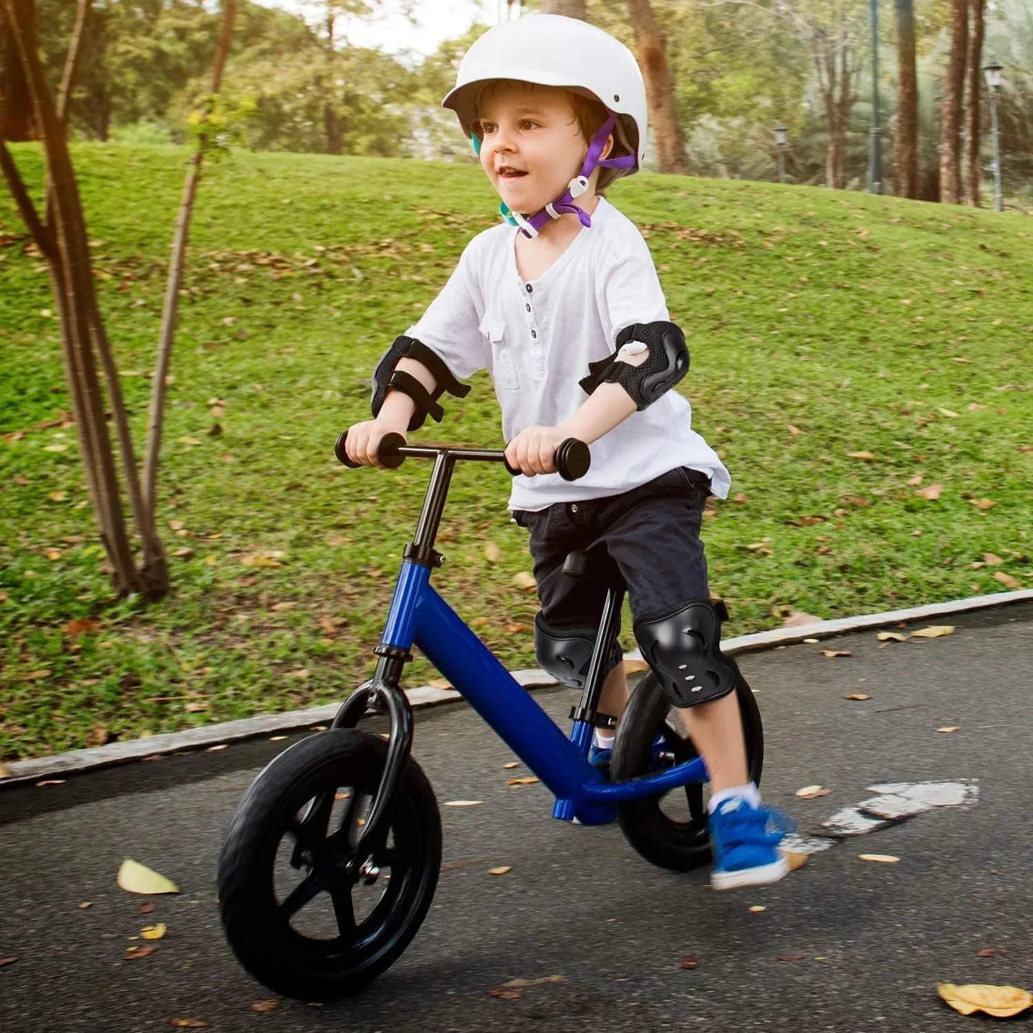Kids/Youth Knee Pads Elbow Pad Wrist Guards Protective Gear Set, for Child Roller Skates, Cycling Bike, Skateboard, Inline Skatings, Scooter Riding, BMX Bike, and Other Outdoor Sports Activities
