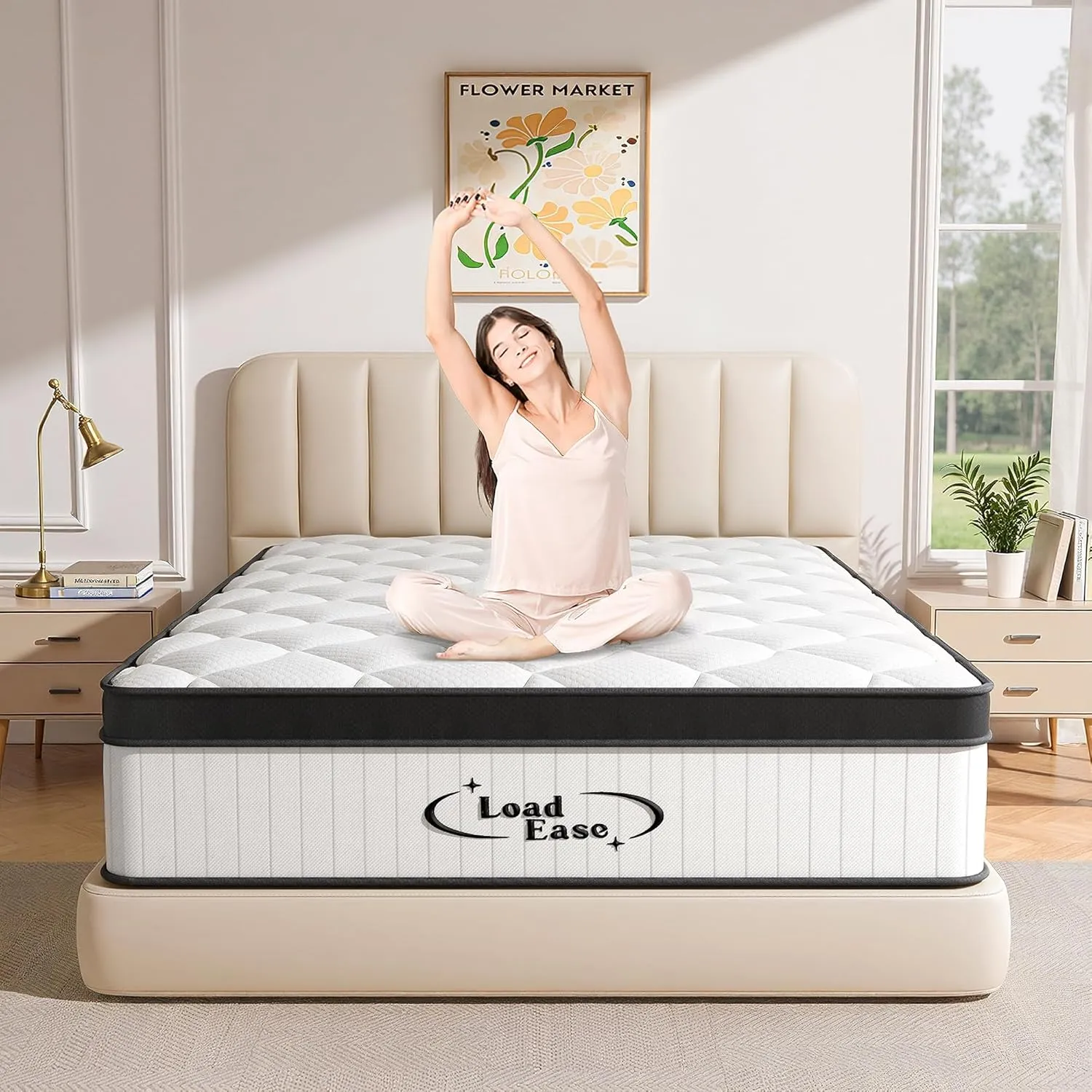 King Size Mattress,12 Inch King Mattress in a Box for Back Pain Relief, Upgrade Memory Foam and Pocket Coils Spring, Medium Firm, Excellent Motion Isolation, Edge Support, CertiPUR-US, 80x76x12