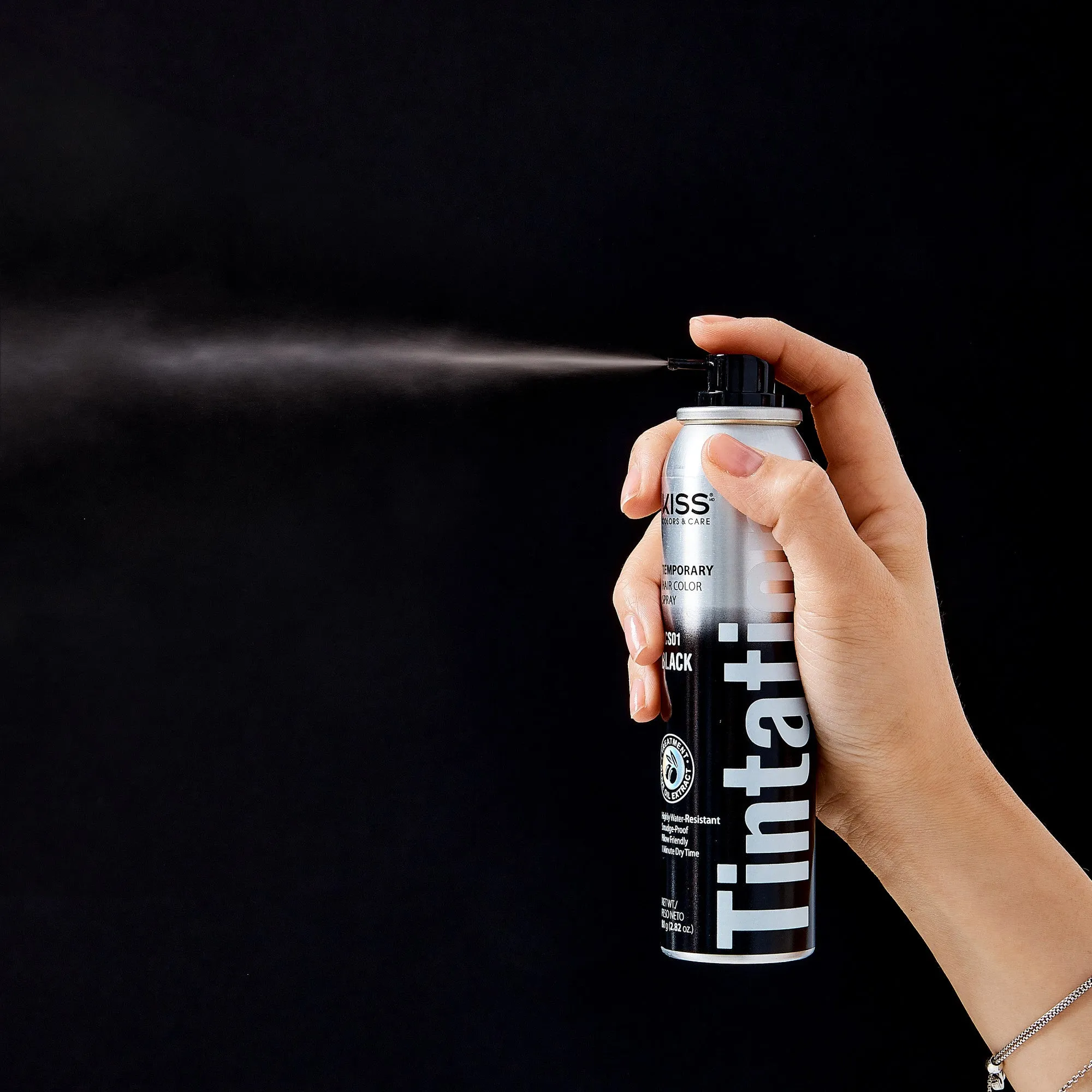 KISS Colors & Care Tintation Spray - Natural Black