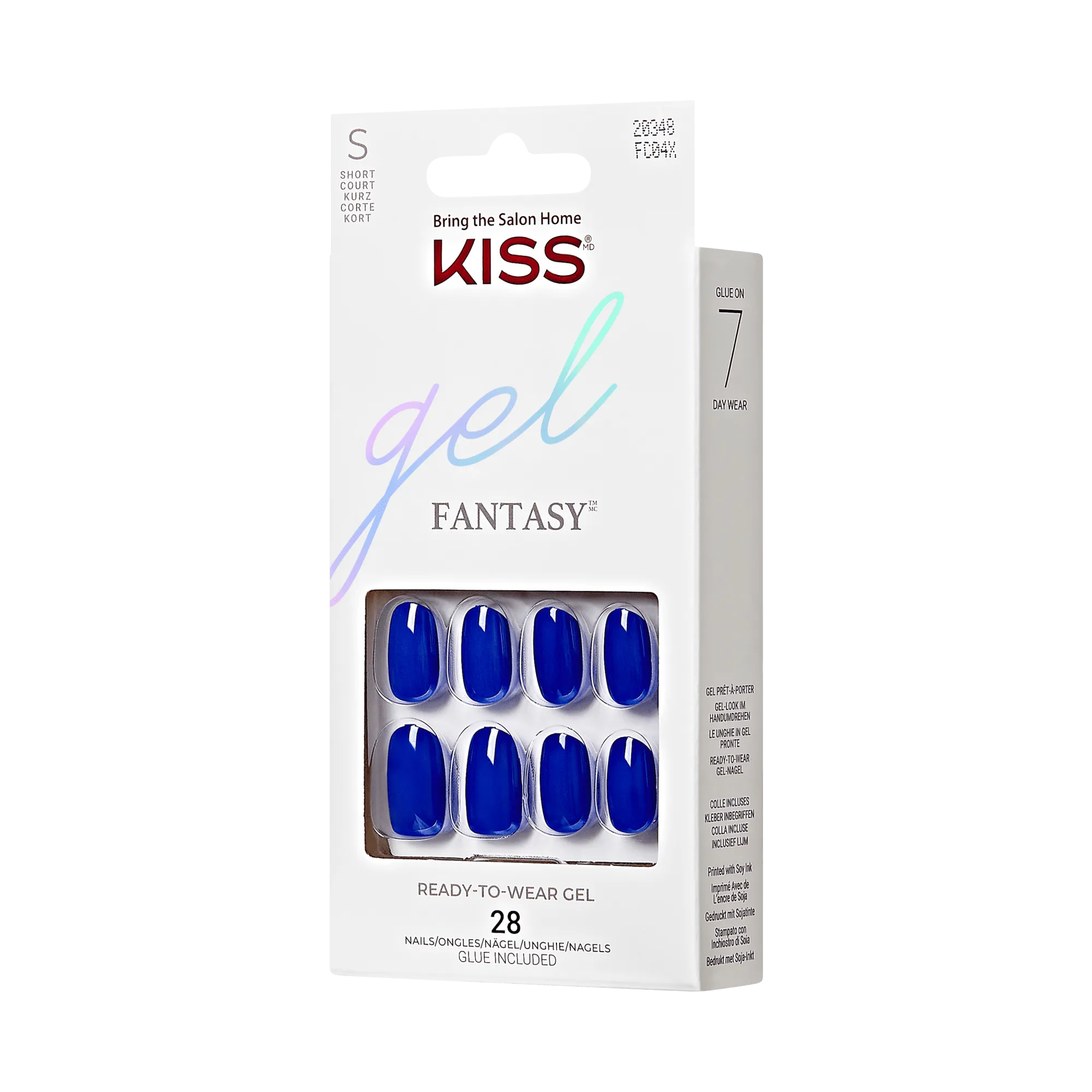 KISS Gel Fantasy Color Press On Glue Nails - Summer Throwbacks