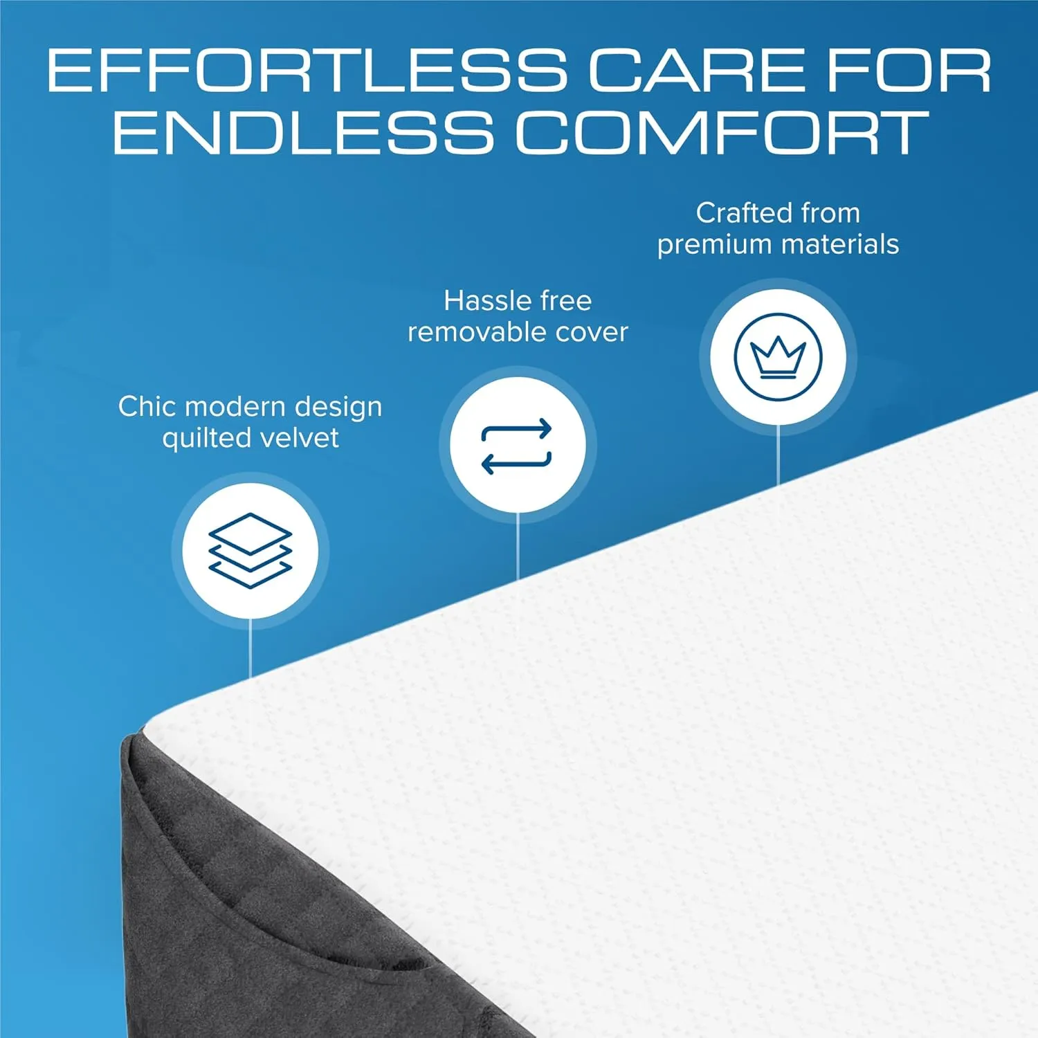 Kölbs Wedge Pillow Headboard Pillow, Flippable 2 Sided, Instantly Change Your Decor, Mattress Gap Filler Twin Size