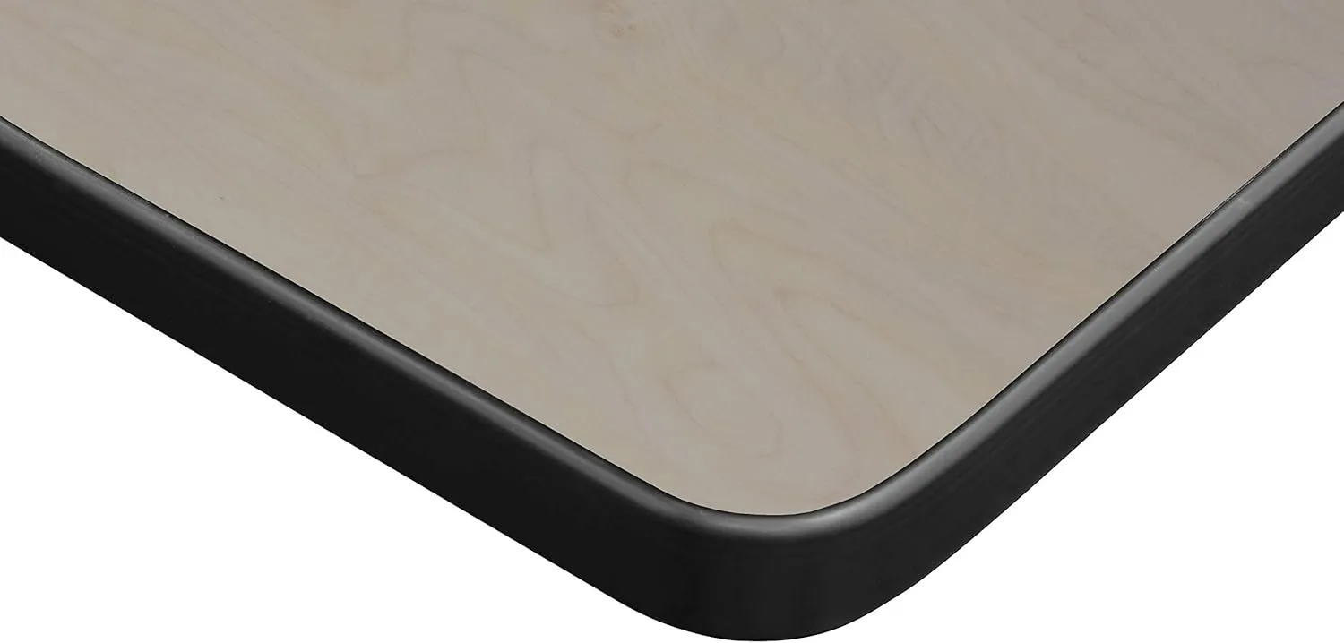 Kobe 84" Flip Top Mobile Training Table with Modesty- Maple