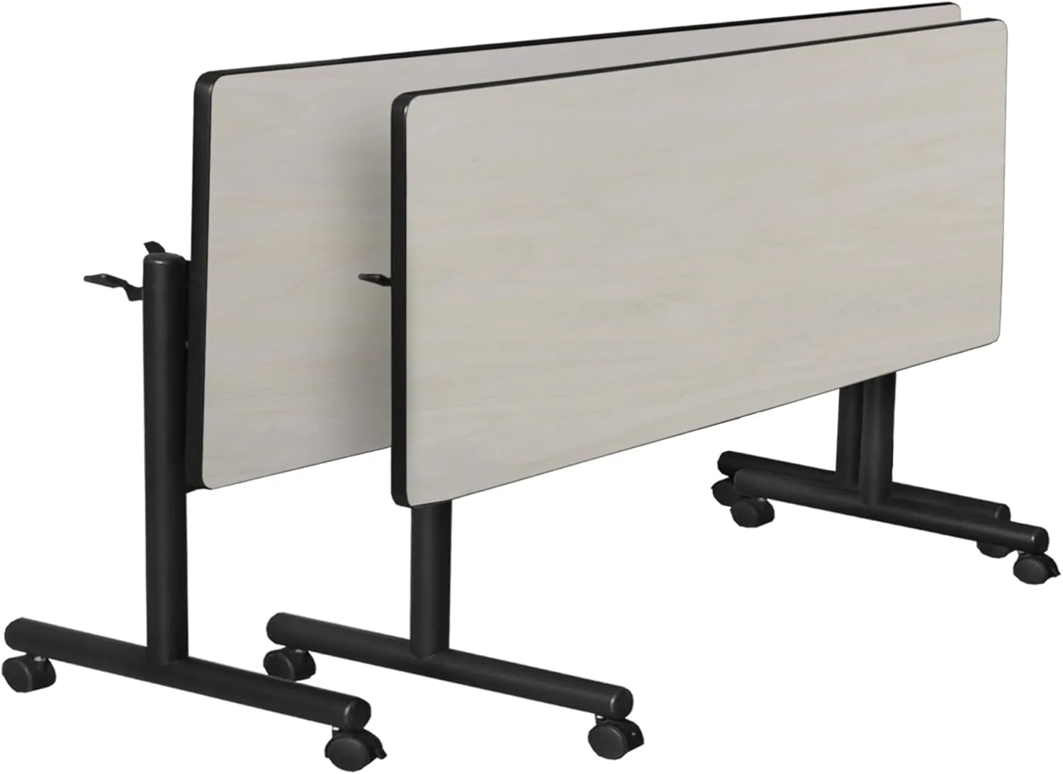 Kobe 84" Flip Top Mobile Training Table with Modesty- Maple
