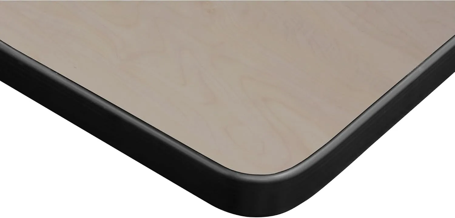 Kobe 84" Flip Top Mobile Training Table with Modesty- Maple