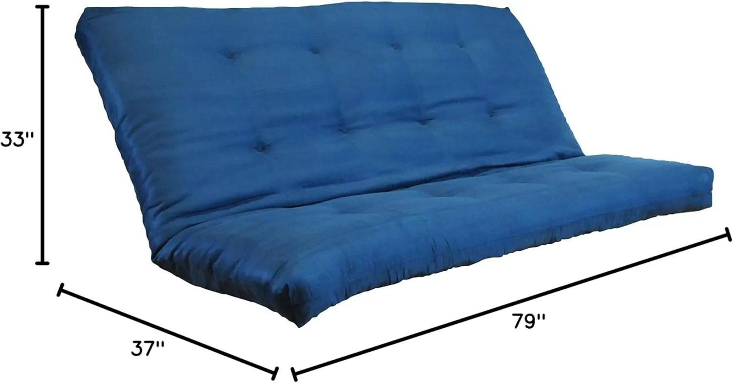 Kodiak Furniture Suede Navy Queen-size Futon Mattress Only