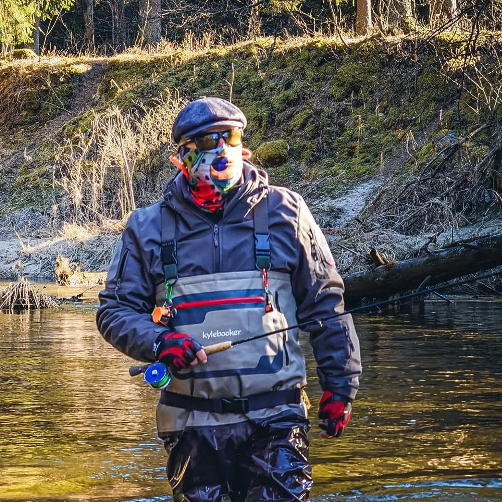 Kylebooker Breathable Neoprene Stockingfoot Fishing Chest Wader