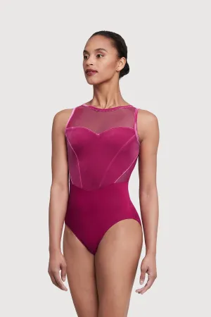 L55685 - Bloch Sofia Mesh Bow Back Womens Leotard