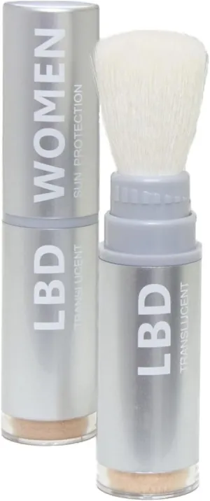 La Bella Donna Natural Mineral Women's Waterproof SPF 50 Powder Sunscreen with Exclusive Dial System Dispensing Brush | NON-NANO | NON-CHEMICAL | REEF SAFE - 5g (Fair Skin)