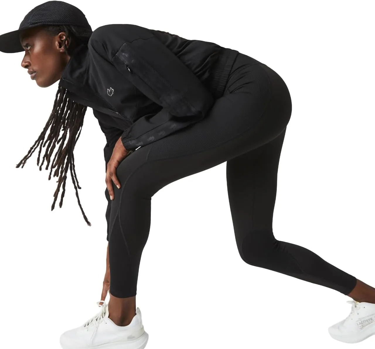 Lacoste Women's Sport Colour Block Knit Effect Leggings
